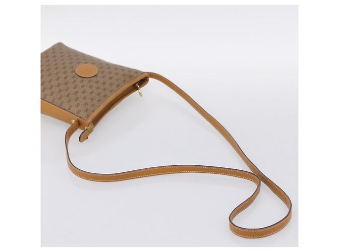 Borsa a tracolla GUCCI Micro GG Supreme PVC Beige Gold Auth 202771 D'oro - vista 7