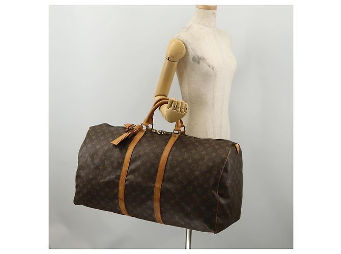 LOUIS VUITTON Monogram Keepall 60 Boston Bag M41422 LV Auth 197701 Monogramm - Ansicht 24