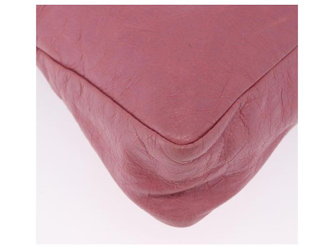Borsa Clutch BALENCIAGA in Pelle Rosa Auth 200479M - vista 15