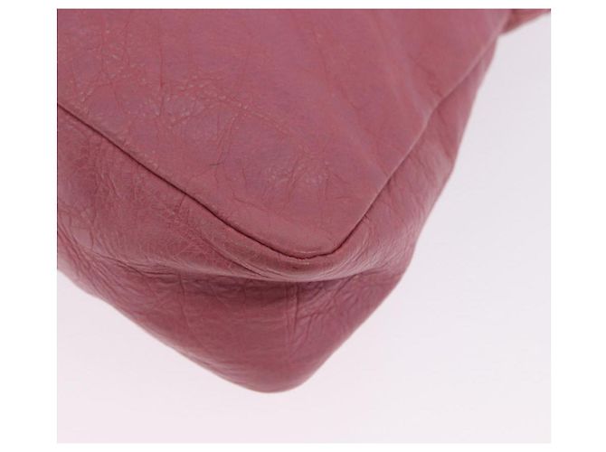 Borsa Clutch BALENCIAGA in Pelle Rosa Auth 200479M - vista 16