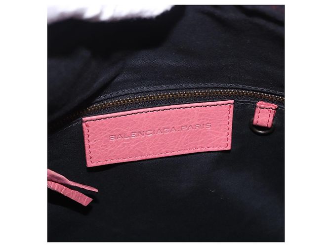 Borsa Clutch BALENCIAGA in Pelle Rosa Auth 200479M - vista 18