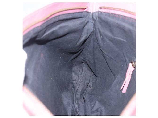 Borsa Clutch BALENCIAGA in Pelle Rosa Auth 200479M - vista 20
