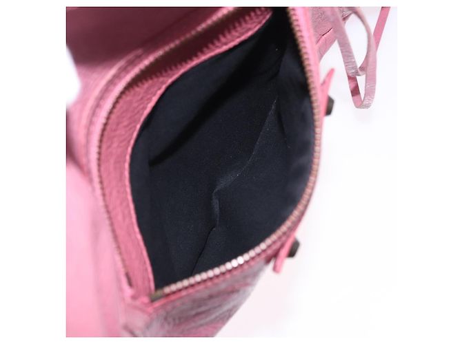 Borsa Clutch BALENCIAGA in Pelle Rosa Auth 200479M - vista 23