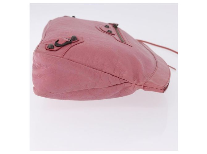 Borsa Clutch BALENCIAGA in Pelle Rosa Auth 200479M - vista 3