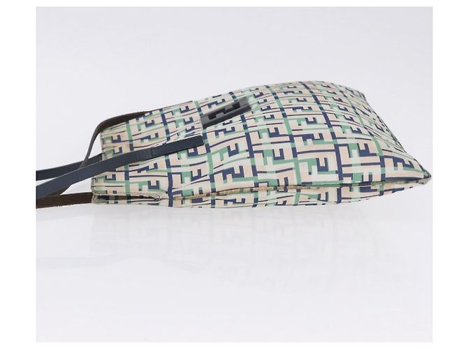 FENDI Zucca Canvas Tote Bag Green Silver Auth 203793 Silber Grün - Ansicht 7