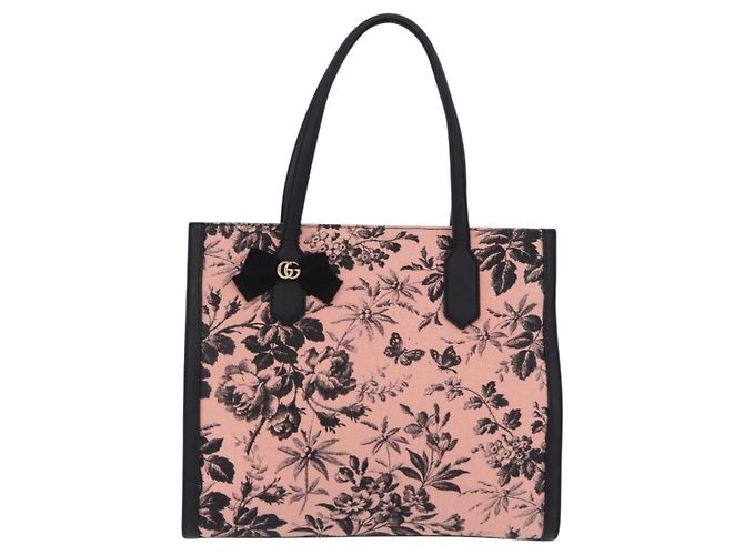 Borsa Tote GUCCI Canvas Pink Gold 432684 Auth 200772V Rosa D'oro - vista 13