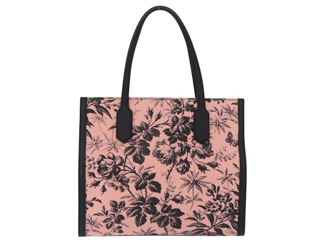 Borsa Tote GUCCI Canvas Pink Gold 432684 Auth 200772V Rosa D'oro - vista 2