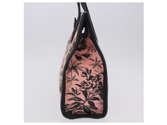 Borsa Tote GUCCI Canvas Pink Gold 432684 Auth 200772V Rosa D'oro - vista 3
