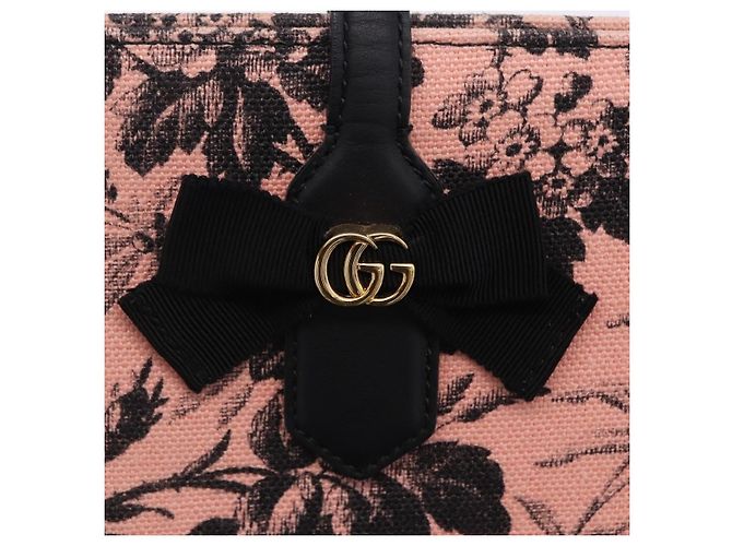 Borsa Tote GUCCI Canvas Pink Gold 432684 Auth 200772V Rosa D'oro - vista 9