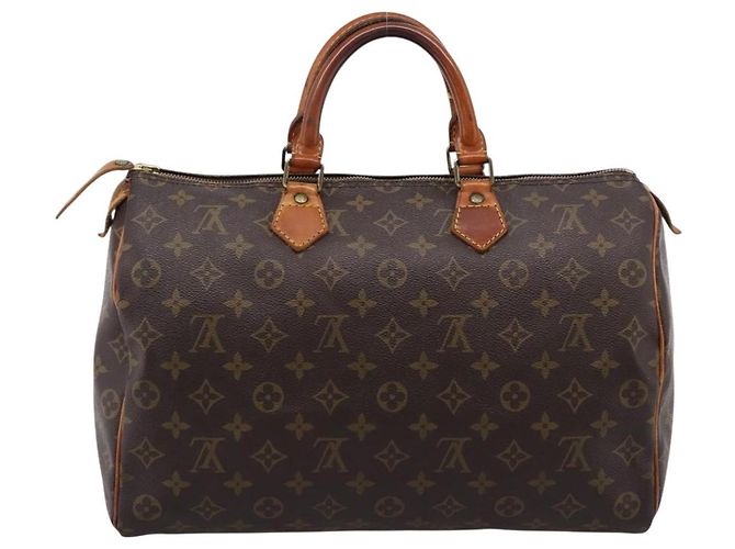Borsa a mano LOUIS VUITTON Monogram Speedy 35 M41524 LV Auth 201407A Monogramma - vista 2