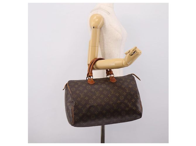 Borsa a mano LOUIS VUITTON Monogram Speedy 35 M41524 LV Auth 201407A Monogramma - vista 20