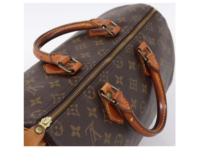 Borsa a mano LOUIS VUITTON Monogram Speedy 35 M41524 LV Auth 201407A Monogramma - vista 6
