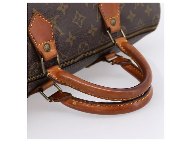 Borsa a mano LOUIS VUITTON Monogram Speedy 35 M41524 LV Auth 201407A Monogramma - vista 7