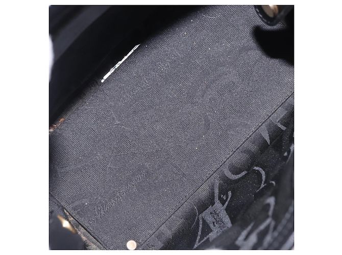 Borsa a tracolla Salvatore Ferragamo Vala in pelle nera e oro Auth ka6109 Nero - vista 11