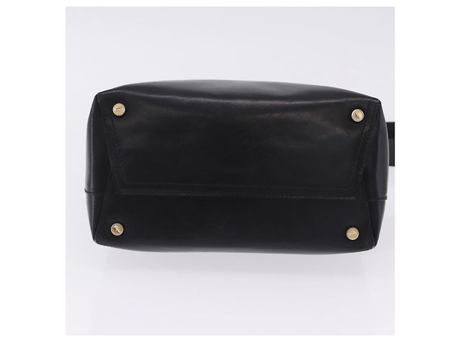 Borsa a tracolla Salvatore Ferragamo Vala in pelle nera e oro Auth ka6109 Nero - vista 6