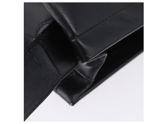 Borsa a tracolla Salvatore Ferragamo Vala in pelle nera e oro Auth ka6109 Nero - vista 8