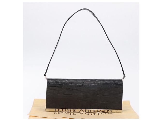 Borsa LOUIS VUITTON Electric epi Pochette Sevigne Black M4055N LV Auth 200421V Nero - vista 12