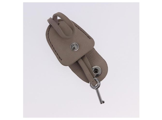 Borsa a tracolla Miu Miu Matelassé con catena in pelle Beige Silver Auth ka6124M Argento - vista 32