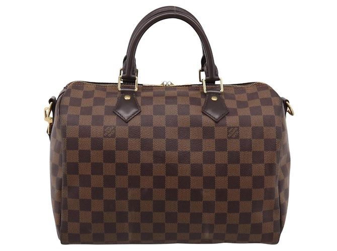 Borsa a mano LOUIS VUITTON Damier Ebene Speedy Bandouliere30 N41367 LV Auth 203285V - vista 2
