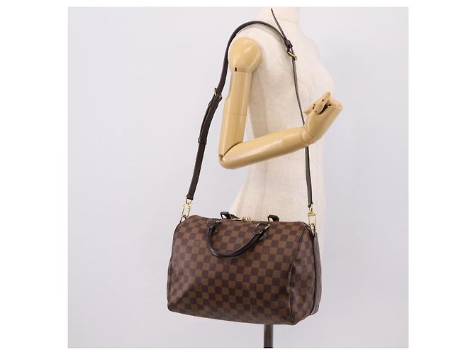 Borsa a mano LOUIS VUITTON Damier Ebene Speedy Bandouliere30 N41367 LV Auth 203285V - vista 23