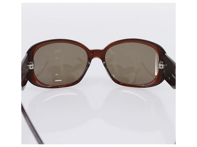 Gafas de sol CHANEL Camelia plástico Brown CC Auth BA15680 Castaño - vista 10
