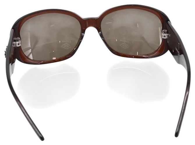 Gafas de sol CHANEL Camelia plástico Brown CC Auth BA15680 Castaño - vista 3