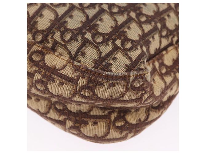 Borsa a tracolla Christian Dior Trotter Canvas Beige Silver Auth ka6123A Argento - vista 20