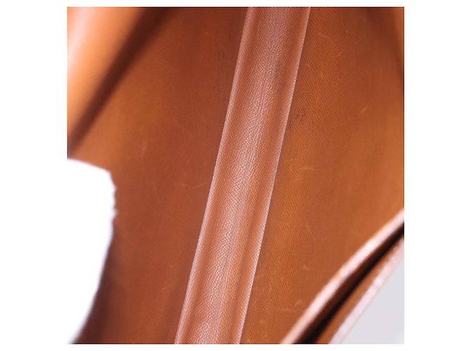 Hermès Borsa Business HERMES Danube 38 in Pelle Brown Gold Auth bs37017 Marrone D'oro - vista 11