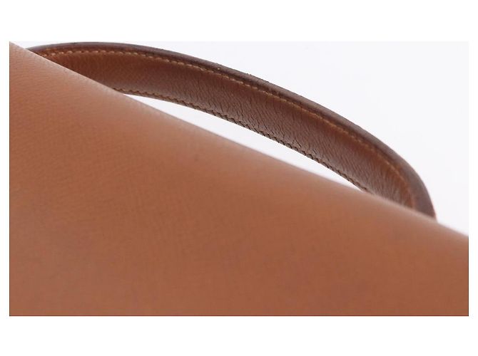 Hermès Borsa Business HERMES Danube 38 in Pelle Brown Gold Auth bs37017 Marrone D'oro - vista 14
