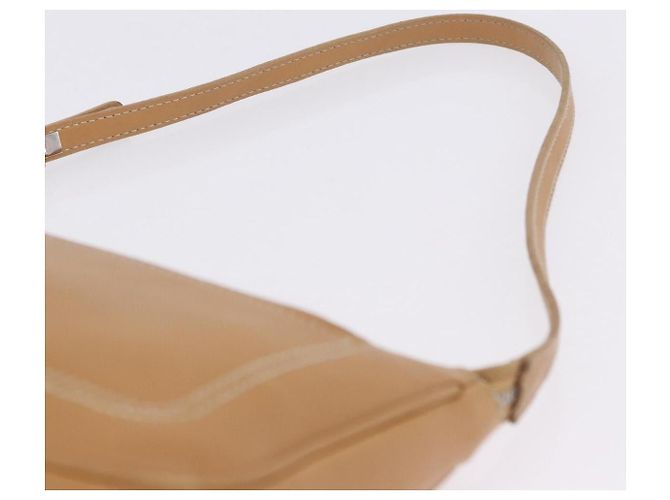 Salvatore Ferragamo Accessory Pouch Leather Beige Silver Auth 201289A Silvery - view 14