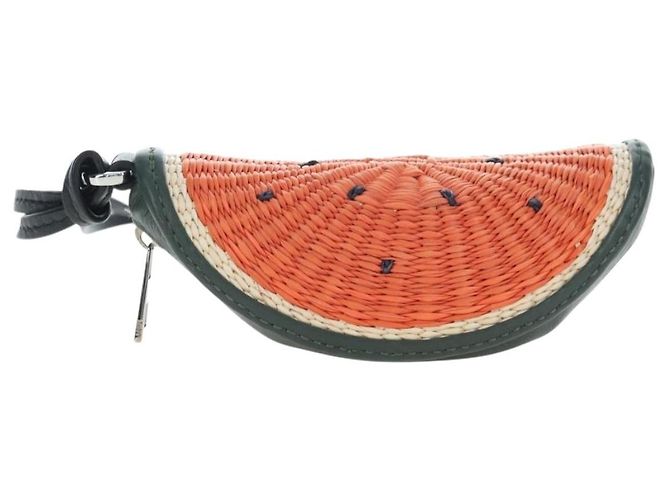 Monedero LOEWE de rafia Colección Paula's Visa Orange Auth bs36956M Naranja - vista 13