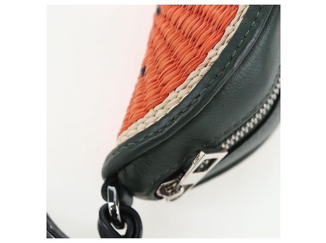 Monedero LOEWE de rafia Colección Paula's Visa Orange Auth bs36956M Naranja - vista 15