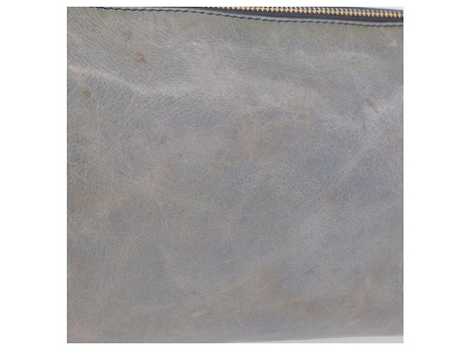 Borsa a tracolla Miu Miu Vitellolux Light Blue Gold Auth 202191M D'oro Blu chiaro - vista 3