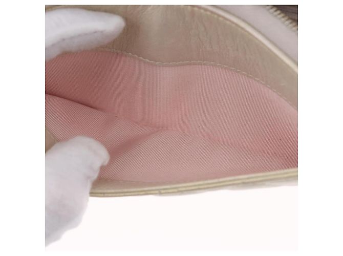 Portefeuille long CHANEL Matelasse en agneau Gold CC Auth 203081V Doré - vue 23