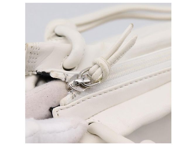 LOEWE Handtasche aus Leder weiß silber authentisch 203231A - Ansicht 10