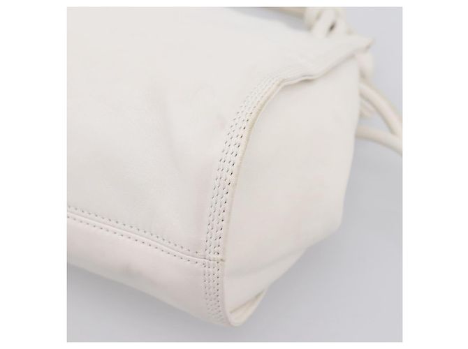 LOEWE Handtasche aus Leder weiß silber authentisch 203231A - Ansicht 15