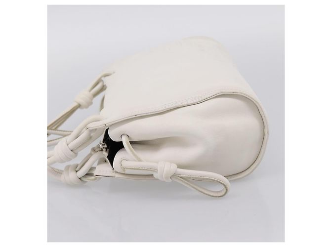LOEWE Handtasche aus Leder weiß silber authentisch 203231A - Ansicht 3