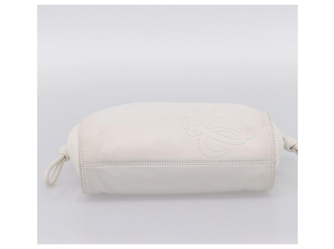 LOEWE Handtasche aus Leder weiß silber authentisch 203231A - Ansicht 5