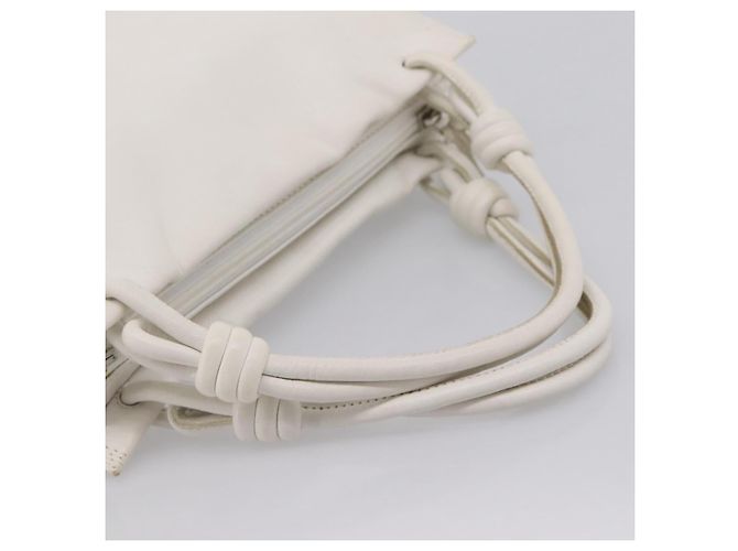 LOEWE Handtasche aus Leder weiß silber authentisch 203231A - Ansicht 7