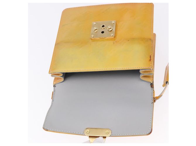 LOUIS VUITTON Monogram Vernis Spring Street Hand Bag Gris M91029 LV Auth 199465 Grigio - vista 10