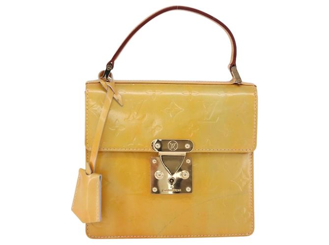 LOUIS VUITTON Monogram Vernis Spring Street Hand Bag Gris M91029 LV Auth 199465 Grigio - vista 13