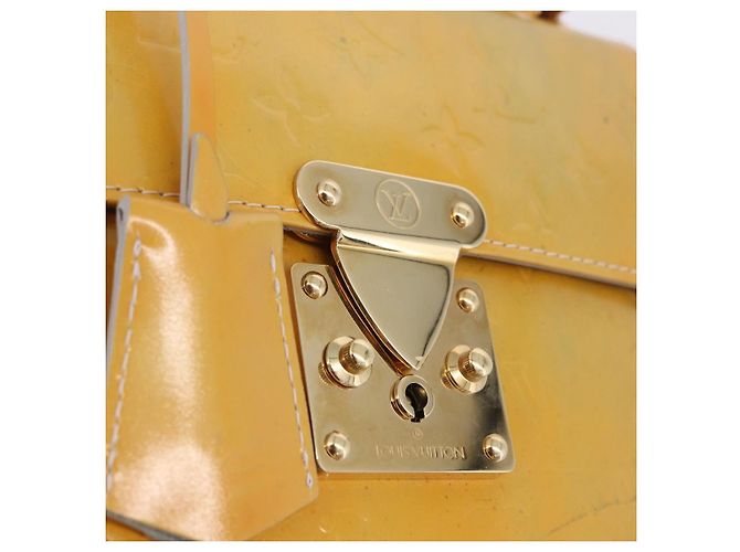 LOUIS VUITTON Monogram Vernis Spring Street Hand Bag Gris M91029 LV Auth 199465 Grigio - vista 20