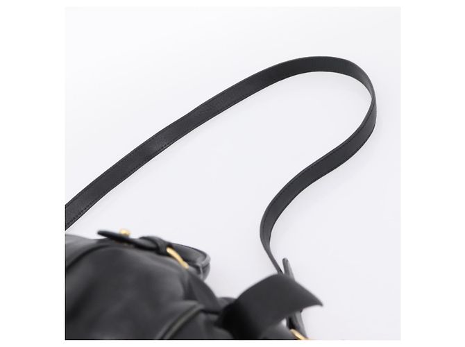 Borsa a mano Miu Miu in pelle 2way Nero Oro Auth 203800V D'oro - vista 15