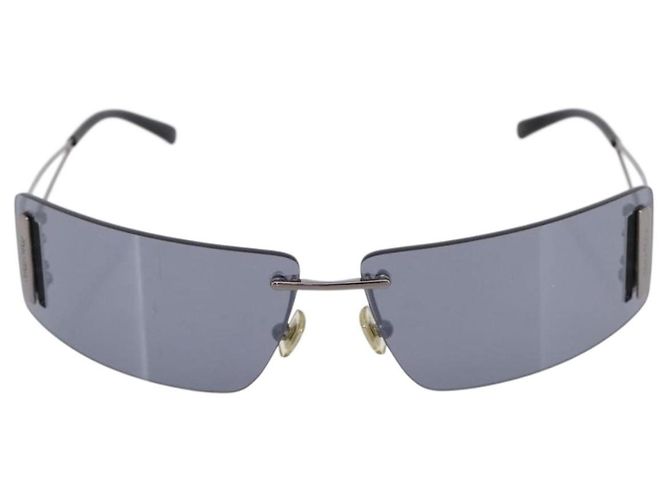 Miu Miu randlose Sonnenbrille Metall Black Auth BA15669V Schwarz - Ansicht 2