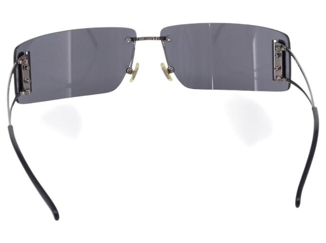 Miu Miu randlose Sonnenbrille Metall Black Auth BA15669V Schwarz - Ansicht 3