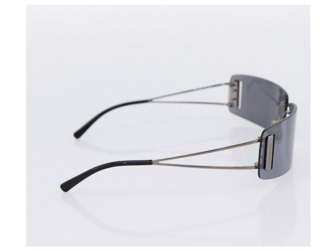 Miu Miu randlose Sonnenbrille Metall Black Auth BA15669V Schwarz - Ansicht 4