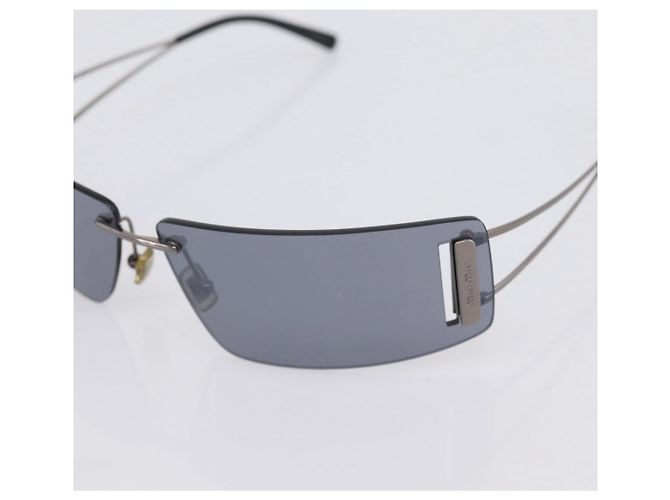 Miu Miu randlose Sonnenbrille Metall Black Auth BA15669V Schwarz - Ansicht 7