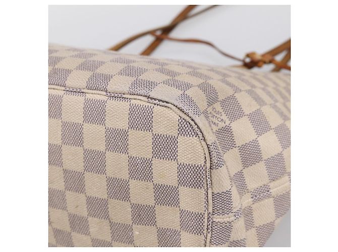Borsa Tote LOUIS VUITTON Damier Azur Neverfull MM N41605 LV Auth 202468 - vista 17