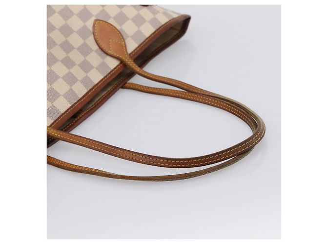 Borsa Tote LOUIS VUITTON Damier Azur Neverfull MM N41605 LV Auth 202468 - vista 7