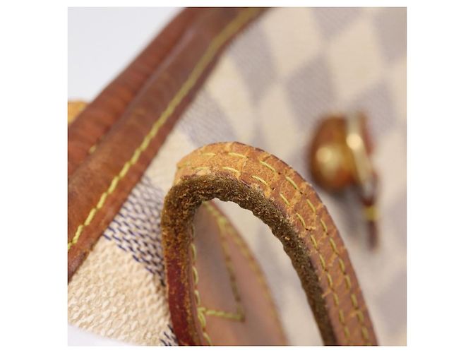 Borsa Tote LOUIS VUITTON Damier Azur Neverfull MM N41605 LV Auth 202468 - vista 8